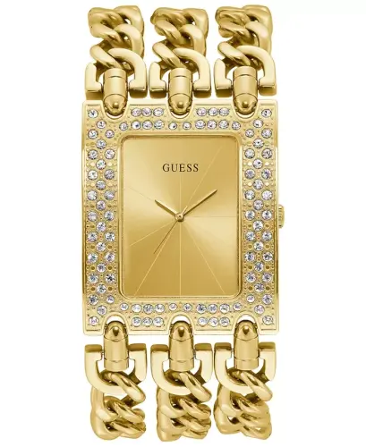Gold-Tone Stainless Steel Chain Bracelet Watch 39x47mm-Gold - 1