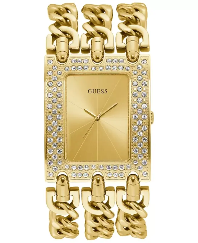 Gold-Tone Stainless Steel Chain Bracelet Watch 39x47mm-Gold - 1