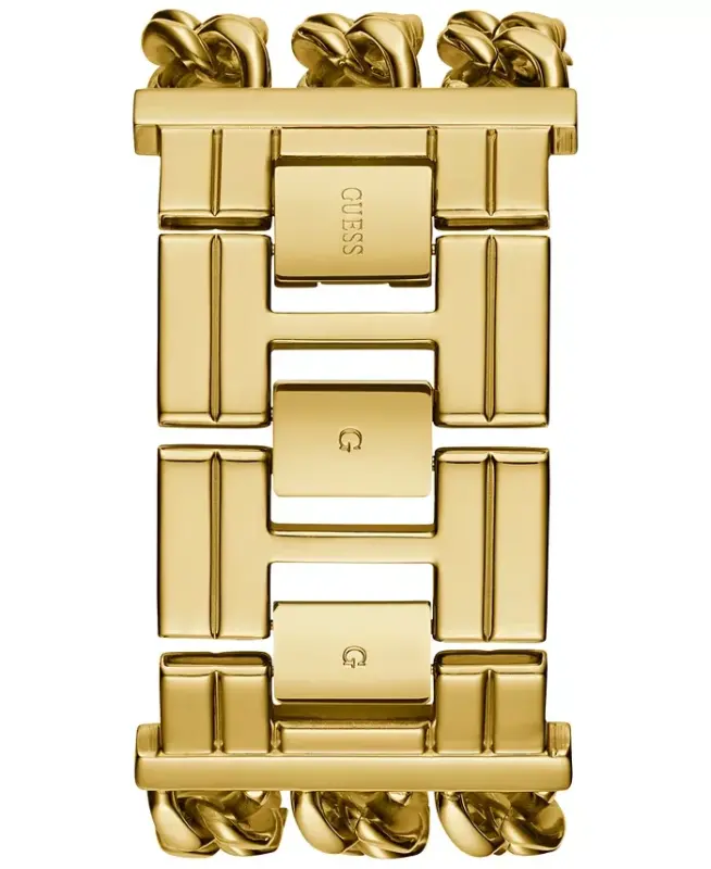 Gold-Tone Stainless Steel Chain Bracelet Watch 39x47mm-Gold - 3