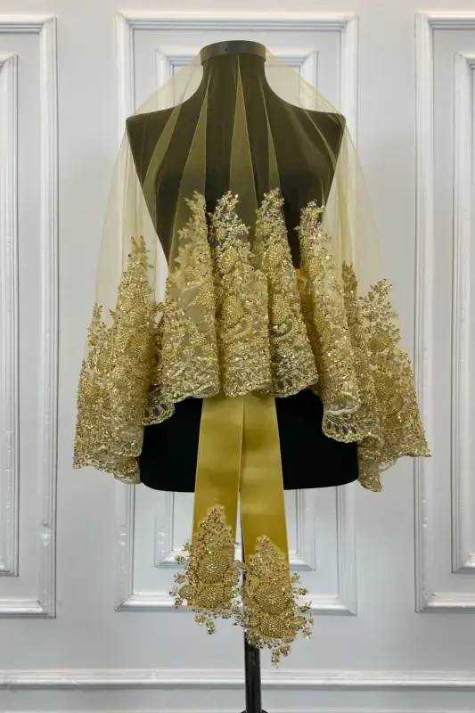 Gold VIP Deluxe Kelinlik Fata Seti, Xina Fatasi 6 Qismdan Ibora To'liq Set-Gold - 4