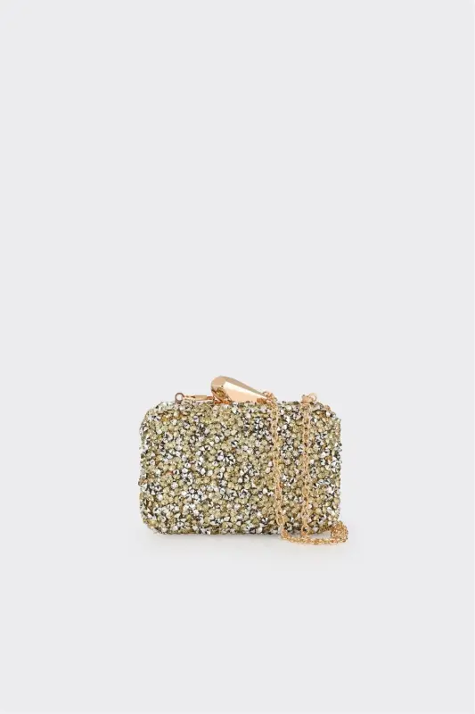 Gold Women's Handbag-Gold - ELLE SHOES