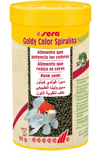 Goldy Color Spirulina Nature (КОРМ ДЛЯ ЯПОНСКИХ РЫБ ДЛЯ ЦВЕТА) 250 мл -95 г - 1