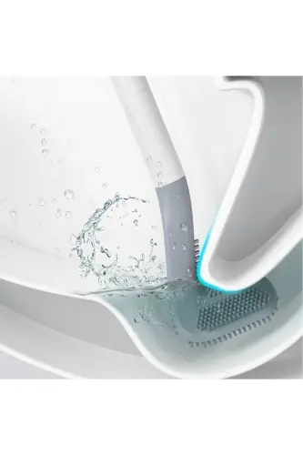 Golf Designed Silicone Bathroom Toilet Bowl Cleaning Brush and Holder Set - 8