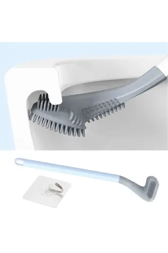 Golf Tasarımlı Silikon Banyo Tuvalet Klozet Temizleme Fırçası Ve Tutucu Set - 4