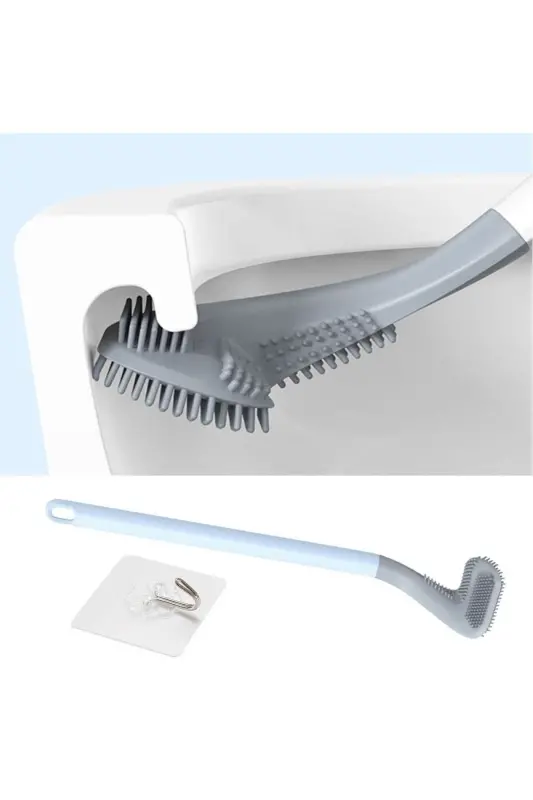 Golf Tasarımlı Silikon Banyo Tuvalet Klozet Temizleme Fırçası Ve Tutucu Set - 4