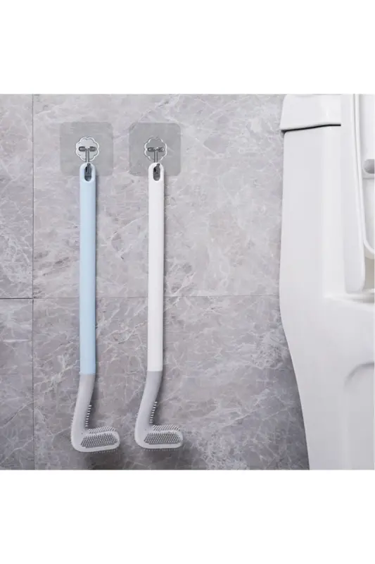 Golf Tasarımlı Silikon Banyo Tuvalet Klozet Temizleme Fırçası Ve Tutucu Set - 6