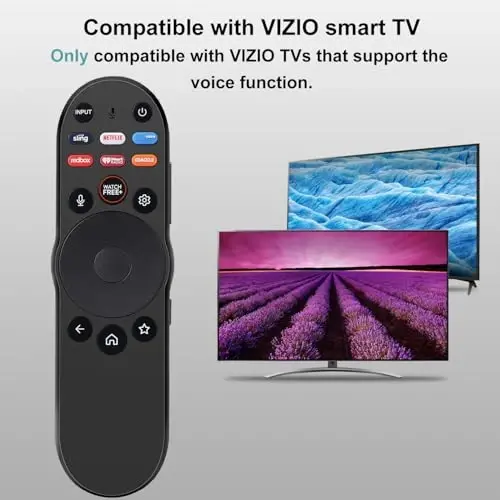 Голосовой пульт дистанционного управления для VIZIO-Smart-TV-Remote-Replacement, XRT270 Voice Control Universal для VIZIO SmartCast D/P/M/V-Series 4K Quantum Smart TV - 2