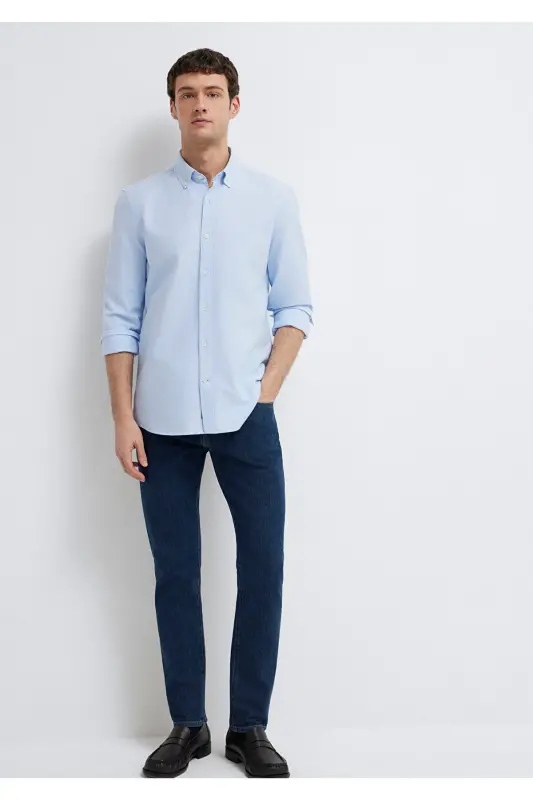 Gömlek 0211199-Mavi - 5