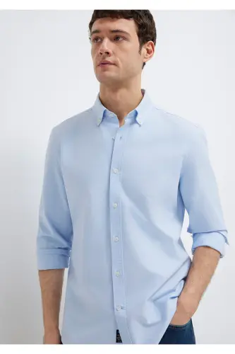 Gömlek 0211199-Mavi - 7