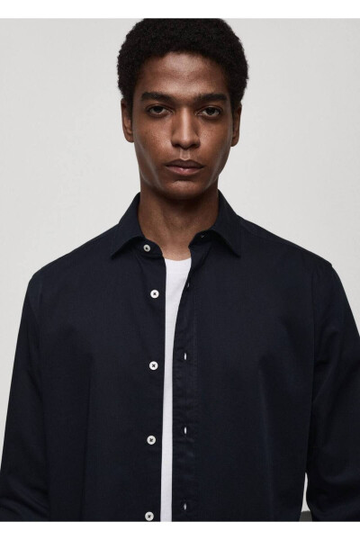 Gömlek ---Lacivert - 8