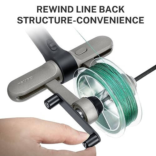 Gonex Fishing Line Spooler with Unwinding Function Installation-Free Fishing line Winder Spooler for Spinning Reel Cast Reel and Spincast Reel Spool Spooling Station System - 8