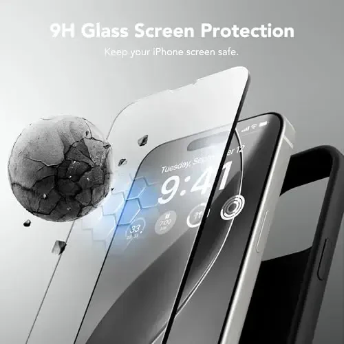 GONEZ for iPhone 14 Pro Max Case Silicone, Compatible with MagSafe, with Screen Protector + Camera Lens Protector, Liquid Silicone Shockproof Protective Phone 14 ProMax Case 6.7