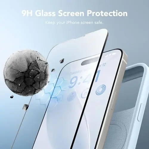 GONEZ for iPhone 14 Pro Max Case Silicone, MagSafe bilan mos, ekran himoyachisi + kamera linzalari himoyachisi bilan, suyuq silikon zarbga chidamli himoya telefoni 14 ProMax Case 6.7