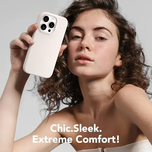 GONEZ iPhone 14 Pro Kılıfı için Manyetik, Silikon Kılıf Taş | MagSafe, Kamera Düğmesi ve Ekran Koruyucu ile Uyumlu, Mikrofiber Astar, 3 Katmanlı Yumuşak Jel Kauçuk Darbeye Dayanıklı İnce 6.1