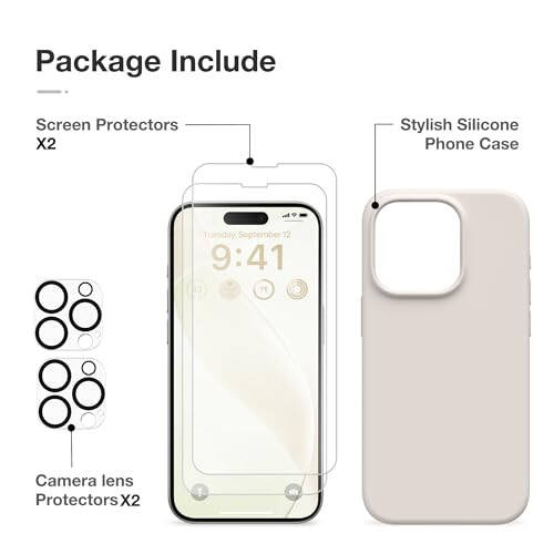 GONEZ iPhone 15 Pro Max Silicone Case - 6