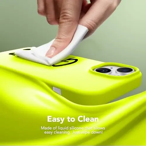 GONEZ Magnetic for iPhone 15 Case [Magsafe bilan mos] [1 Ekran himoyachisi + 1 Kamera himoyachisi], Chizilishga qarshi mikrofiber astar Zarba o'tkazmaydigan himoya silikon telefon qopqog'i 6.1