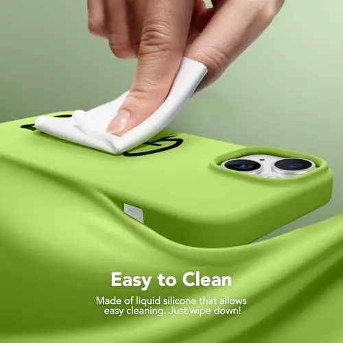 GONEZ Magnetic for iPhone 15 Case [Magsafe bilan mos] [1 Ekran himoyachisi + 1 Kamera himoyachisi], Chizilishga qarshi mikrofiber qoplama zarbga chidamli himoya silikon telefon qopqog'i 6.1