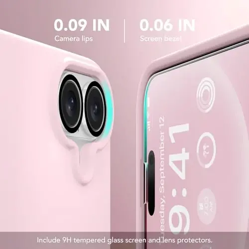 GONEZ Magnetic for iPhone 16 Case, Compatible with MagSafe, [Screen Protector + Camera Lens Protector], Liquid Silicone Shockproof Protective Phone Case for iPhone 16 6.1