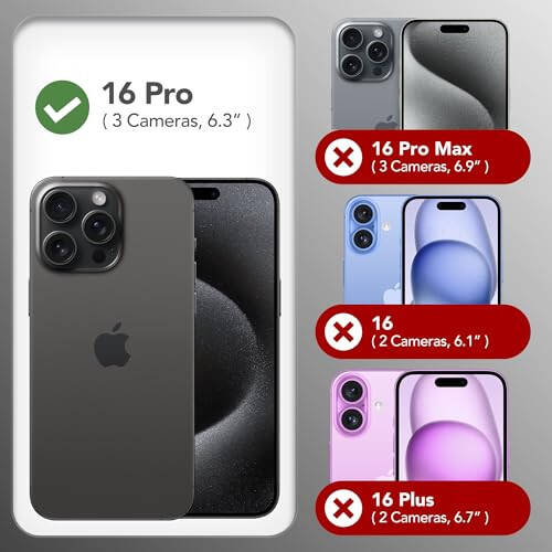 GONEZ Magnetic for iPhone 16 Pro Case, Compatible with MagSafe, [Screen Protector + Camera Lens Protector], Silicone Shockproof Anti-Scratch Protective Phone Case 6.3 inch, Stone - 2
