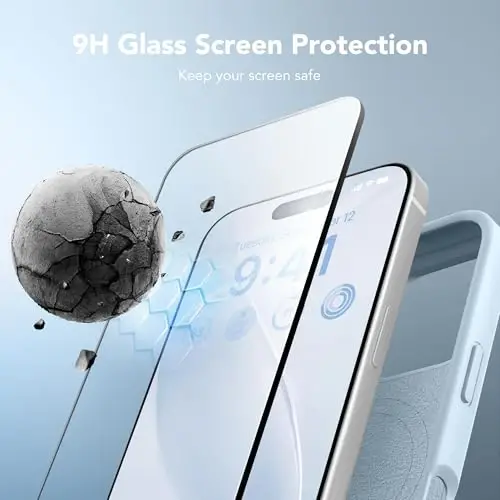 GONEZ Magnetic for iPhone 16 Pro Max Case, Compatible with MagSafe, Liquid Silicone Case, with Screen Protector + Camera Protector, Full Body Protective Shockproof Phone Cover 6.9