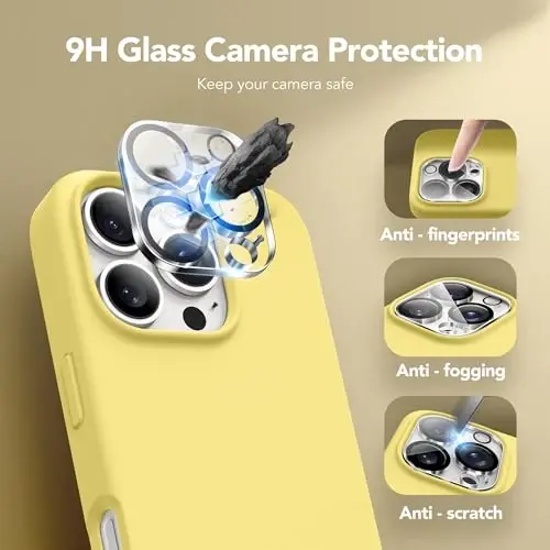 GONEZ Magnetic for iPhone 16 Pro Max Case, Compatible with MagSafe, Liquid Silicone Case, with Screen Protector + Camera Protector, Full Body Protective Shockproof Phone Cover 6.9