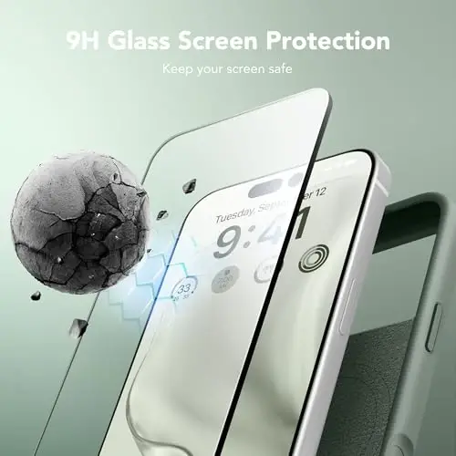GONEZ Magnetic for iPhone 17 Pro Max Case, [Compatible with MagSafe] Anti-Scratch Microfiber Lining & Screen Protector, Silicone Camera Control, Shockproof Slim Phone Cover 6.9 inch, Calke Green - GONEZ (1)
