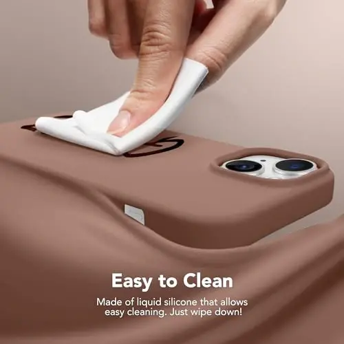 GONEZ Magnetic iPhone 15 uchun g'ilof [Magsafe bilan mos] [1 ekran himoyachisi + 1 kamera himoyachisi], chizilishga qarshi mikrofiber qoplamali zarbaga chidamli silikon telefon qopqog'i 6.1