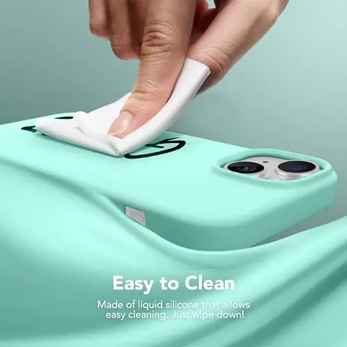 GONEZ Magnetic iPhone 15 uchun gʻilof [Magsafe bilan mos] [1 ekran himoyachisi + 1 kamera himoyachisi], tirnalishga qarshi mikrofiber astarli zarbga chidamli silikon telefon qopqogʻi 6,1