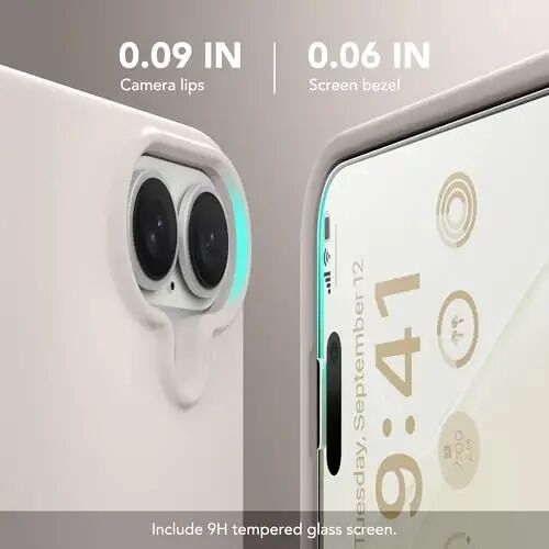 GONEZ Magnetic for iPhone 16 Case, Silicone Cover Stone | Compatible with MagSafe, Camera Button & Screen Protector, Microfiber Lining, 3 Layers Soft Gel Rubber Shockproof Slim 6.1