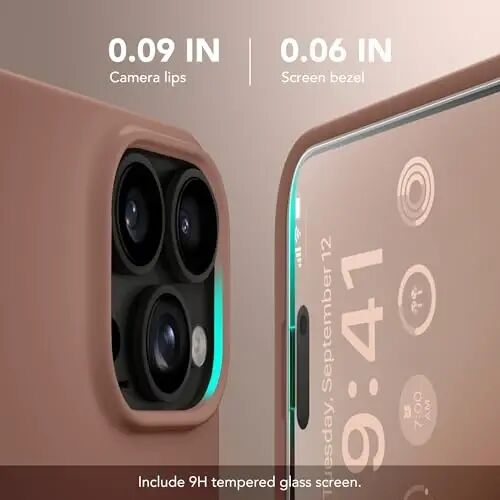 GONEZ Manyetik iPhone 16 Pro Max Kılıfı, Silikon Kapak Kahverengi | MagSafe, Kamera Düğmesi ve Ekran Koruyucu ile Uyumlu, Mikrofiber Astar, 3 Katmanlı Yumuşak Jel Kauçuk Darbeye Dayanıklı İnce 6.9