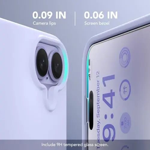 GONEZ Manyetik iPhone 17 Kılıfı, Silikon Kapak Lila | MagSafe, Kamera Düğmesi ve Ekran Koruyucu ile Uyumlu, Mikrofiber Astar, 3 Katmanlı Yumuşak Jel Kauçuk Darbeye Dayanıklı İnce 6,3