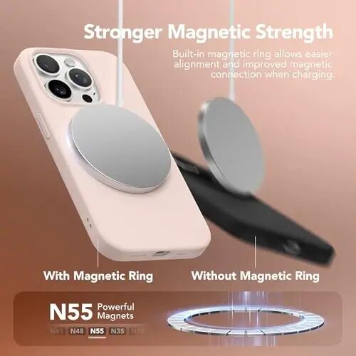GONEZ Telefon Kafesi iPhone 14 Pro ile Uyumlu, Ekran Koruyuculu Hızlı Çıkarılan Video Rig Sabitleyici Aksesuarları, Pembe - 2
