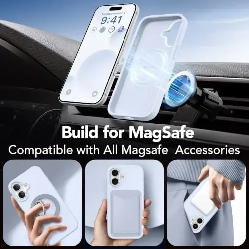 GONEZ Telefon Kafesi iPhone 17 ile Uyumlu, Ekran Koruyuculu Hızlı Çıkarılabilir Video Rig Sabitleyici Aksesuarları, Bebek Mavisi - GONEZ (1)