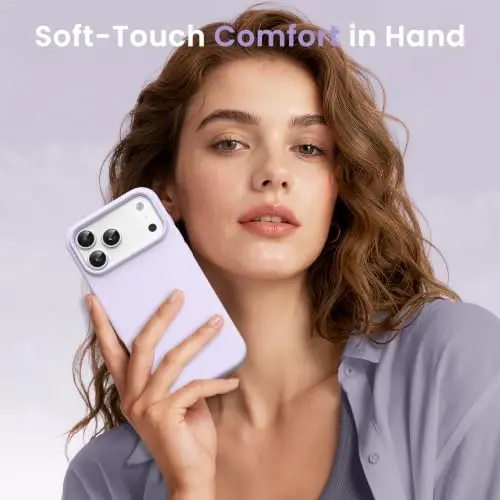 GONEZ Phone Cage Compatible with iPhone 17 Pro, Quick Release Video Rig Stabilizer Accessories with Screen Protector, Pastel Lilac - GONEZ (1)