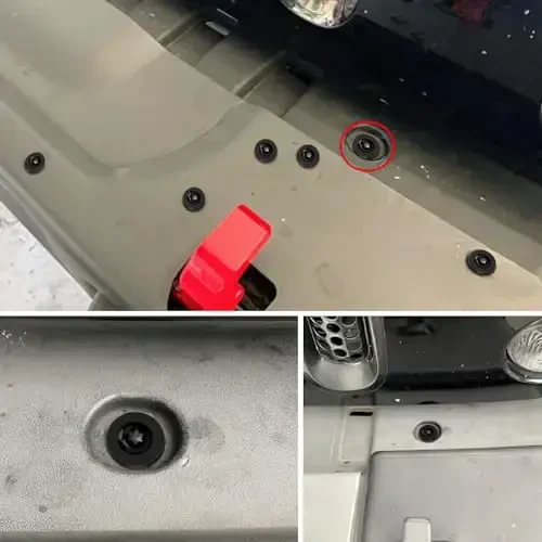 GOOACC 10 Sets Engine Splash Shield Guard Undertray Cover Screws Bolt Nut Clip Torx Pan Head SEMS Tapping Screw for Ford W702413-S450B W702438-S300 Lincoln Continenta - 7