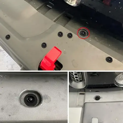 GOOACC 10 Sets Engine Splash Shield Guard Undertray Cover Screws Bolt Nut Clip Torx Pan Head SEMS Tapping Screw for Ford W702413-S450B W702438-S300 Lincoln Continenta - 7