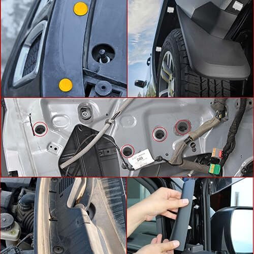 GOOACC 1001PCS Universal Car Clips Mixed Auto Bumper Fender Trim Door Panel Shield Engine Cover Retainer Rivet Push Clips with fastener remover for GM Ford Chrysler Toyota Lexus Honda Acura Dodge Jeep - 7