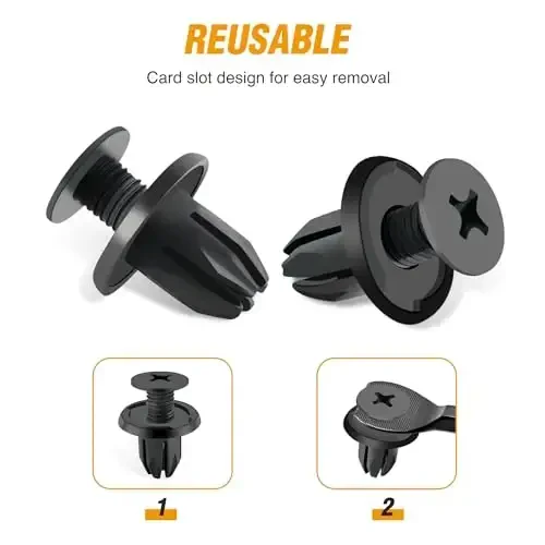 GOOACC 130PCS Body Interior and Exterior Retainer Fastener Clip Rocker Moulding Clip W/Sealer for Mini Cooper 51-71-7-127-742 07-13-1-480-419 BMW Lawson Clip Lizard - 5