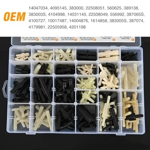 GOOACC 159Pcs 32 Size Automotive Vacuum Tubing Tee Connector Assortment Kit 1/8