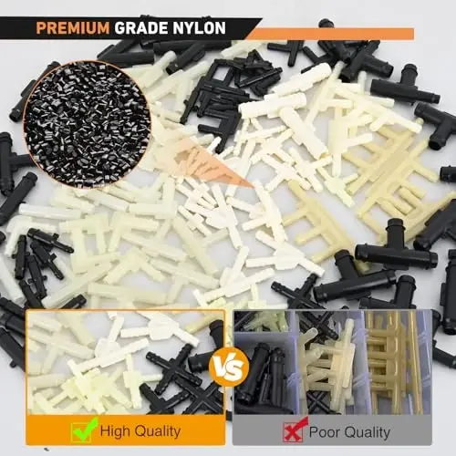 GOOACC 159Pcs 32 Size Automotive Vacuum Tubing Tee Connector Assortment Kit 1/8