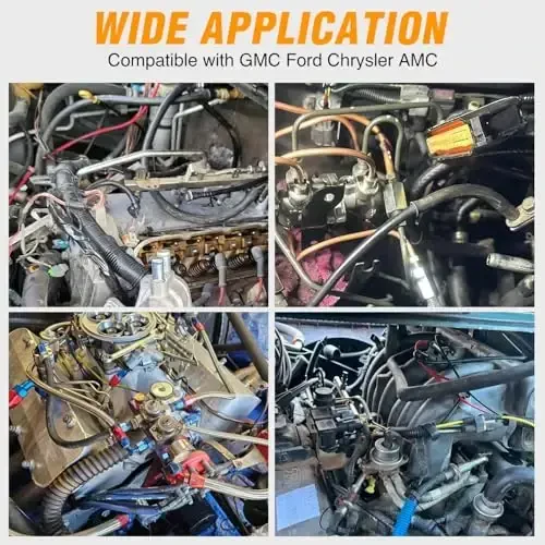 GOOACC 159Pcs 32 Size Automotive Vacuum Tubing Tee Connector Assortment Kit 1/8