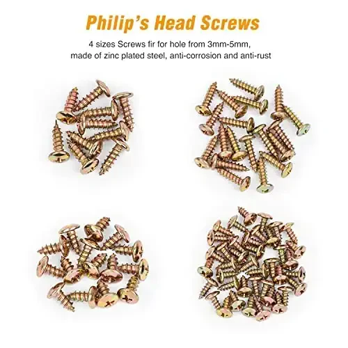 GOOACC 170Pcs Car U-Clip and Screw Assortment Kit 9 Different Sizes Automotive U Nut and Screw Clip Replacement Parts for Dash Door Panel Interior - 3