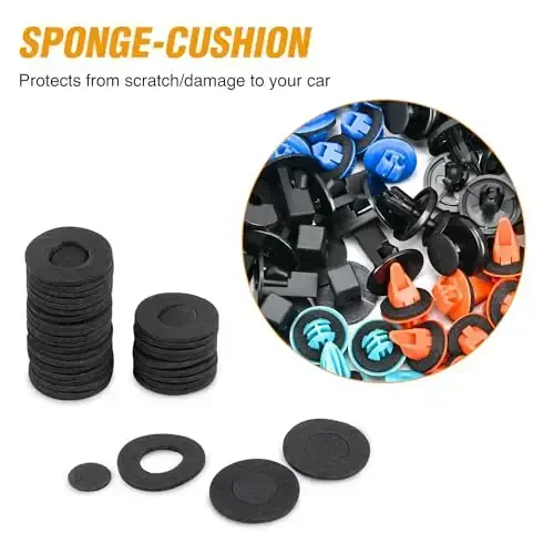 GOOACC 180PCS Car Bumper Retainer Clips Bumper Fender Liner Kit for Lexus Toyota 4Runner Tacoma RAV4 Scion 75495-35010 75397-35010 90189-06065 90189-06013 90189-06028 90467-07201 90467-10188 - 4