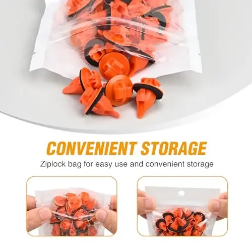 GOOACC 180PCS Car Bumper Retainer Clips Bumper Fender Liner Kit for Lexus Toyota 4Runner Tacoma RAV4 Scion 75495-35010 75397-35010 90189-06065 90189-06013 90189-06028 90467-07201 90467-10188 - 6