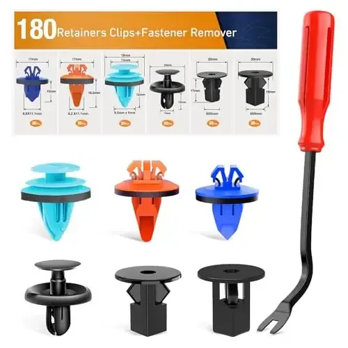 GOOACC 180PCS Car Bumper Retainer Clips Bumper Fender Liner Kit for Lexus Toyota 4Runner Tacoma RAV4 Scion 75495-35010 75397-35010 90189-06065 90189-06013 90189-06028 90467-07201 90467-10188 - 2