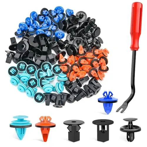 GOOACC 180PCS Car Bumper Retainer Clips Bumper Fender Liner Kit for Lexus Toyota 4Runner Tacoma RAV4 Scion 75495-35010 75397-35010 90189-06065 90189-06013 90189-06028 90467-07201 90467-10188 - 1