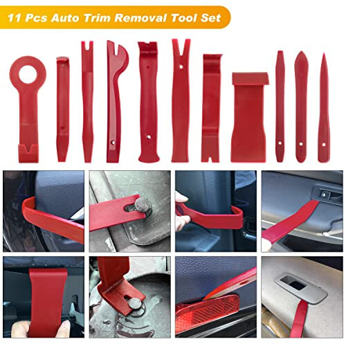 GOOACC 19Pcs Trim Removal Tool Set Panel Fastener Clips Removal Automotive Plastic Upholstery Pliers Removal Install Removal Car Tool with Storage Bag for Trim Panel Audio Clip Pliers Terminal - 3