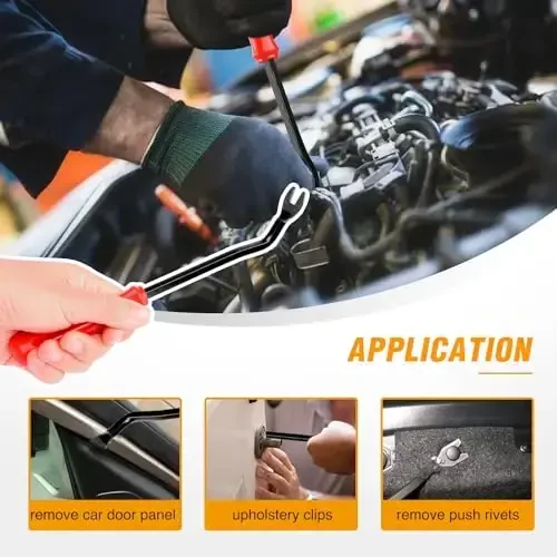 GOOACC 200PCS Avtomobil Plastik Perçin Bağlantıları İtme Tutucu Kiti, 10 Eng Ko'p Tarqalgan O'lcham Avtomatik İtme Pimi Perçinleri, Tesla Kuzov İçki va Tashqi Tutucu Bağlantı Klipi uchun - 5