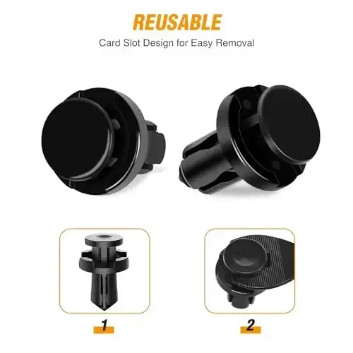 GOOACC 40Pcs Bumper Grommet and Rear Bumper Retainer Assortment Compatible for Nissan & Infiniti, Replace 63846-5V000 63846-5V000 01553-09241 85099-1MA0A - 4