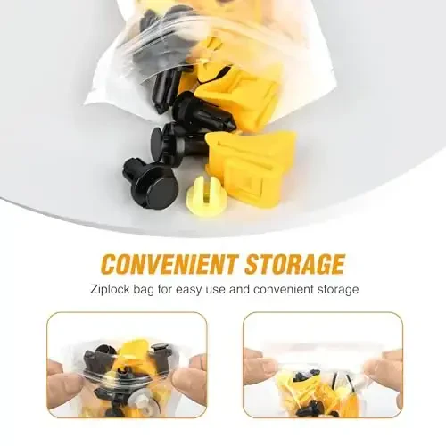 GOOACC 40Pcs Bumper Grommet and Rear Bumper Retainer Assortment Compatible for Nissan & Infiniti, Replace 63846-5V000 63846-5V000 01553-09241 85099-1MA0A - 6